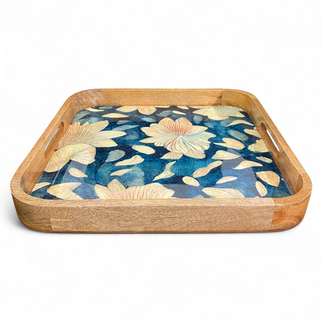 Tablett FLORES 41x41cm