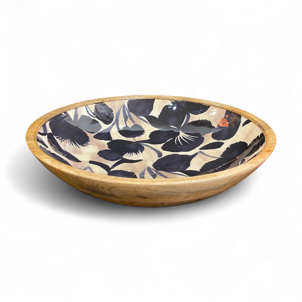 Schale BLACK BLOOM 35cm