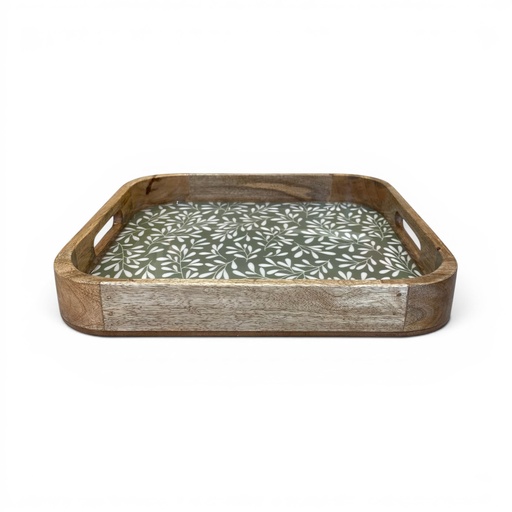 [P0015158] Tablett GRÜN-WEIß 35x35cm