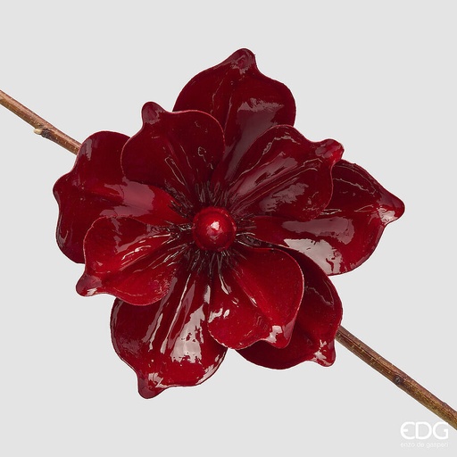 [P0015638] MAGNOLIENCLIP glänzend, burgund