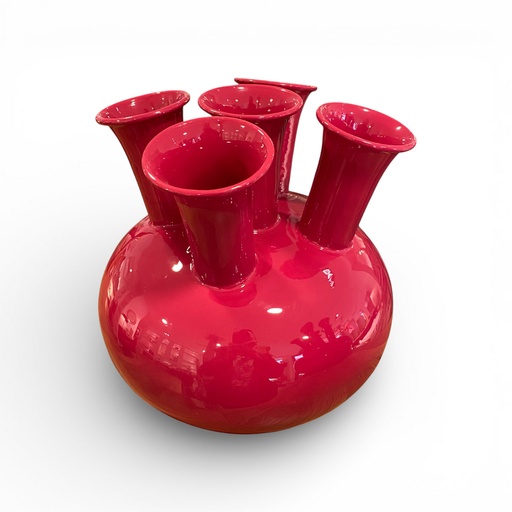 [P0006685] Vase EMAILLE 5er fuchsia